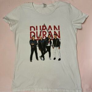 Duran Duran White Graphic T-Shirt vintage feel ladies large